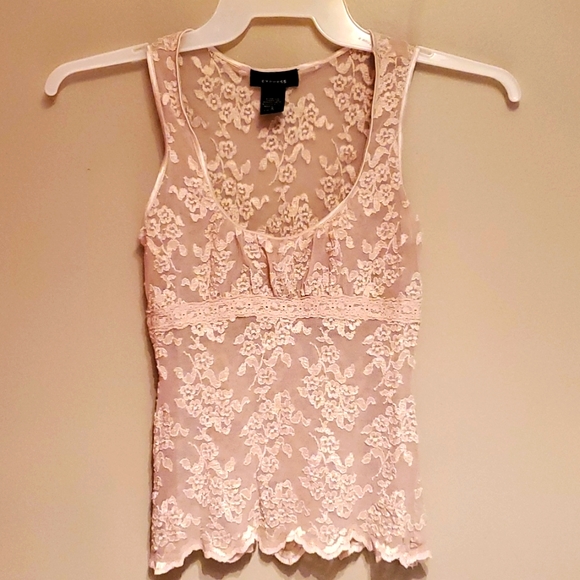 Express Tops - Express ivory sheer camisole